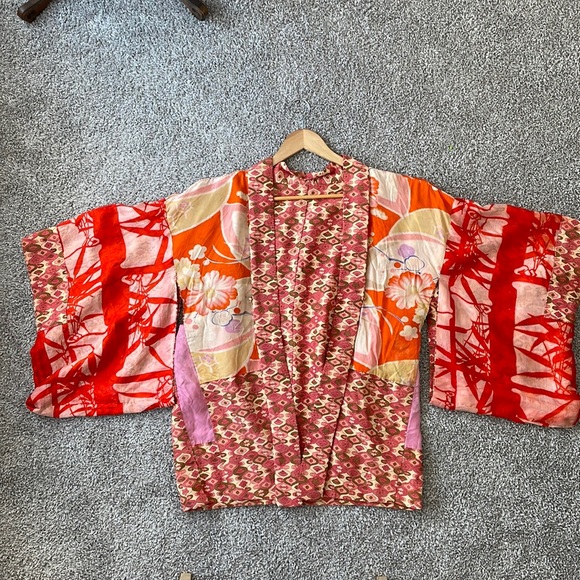 Vintage Jackets & Blazers - hand made Japanese silk kimono 👘